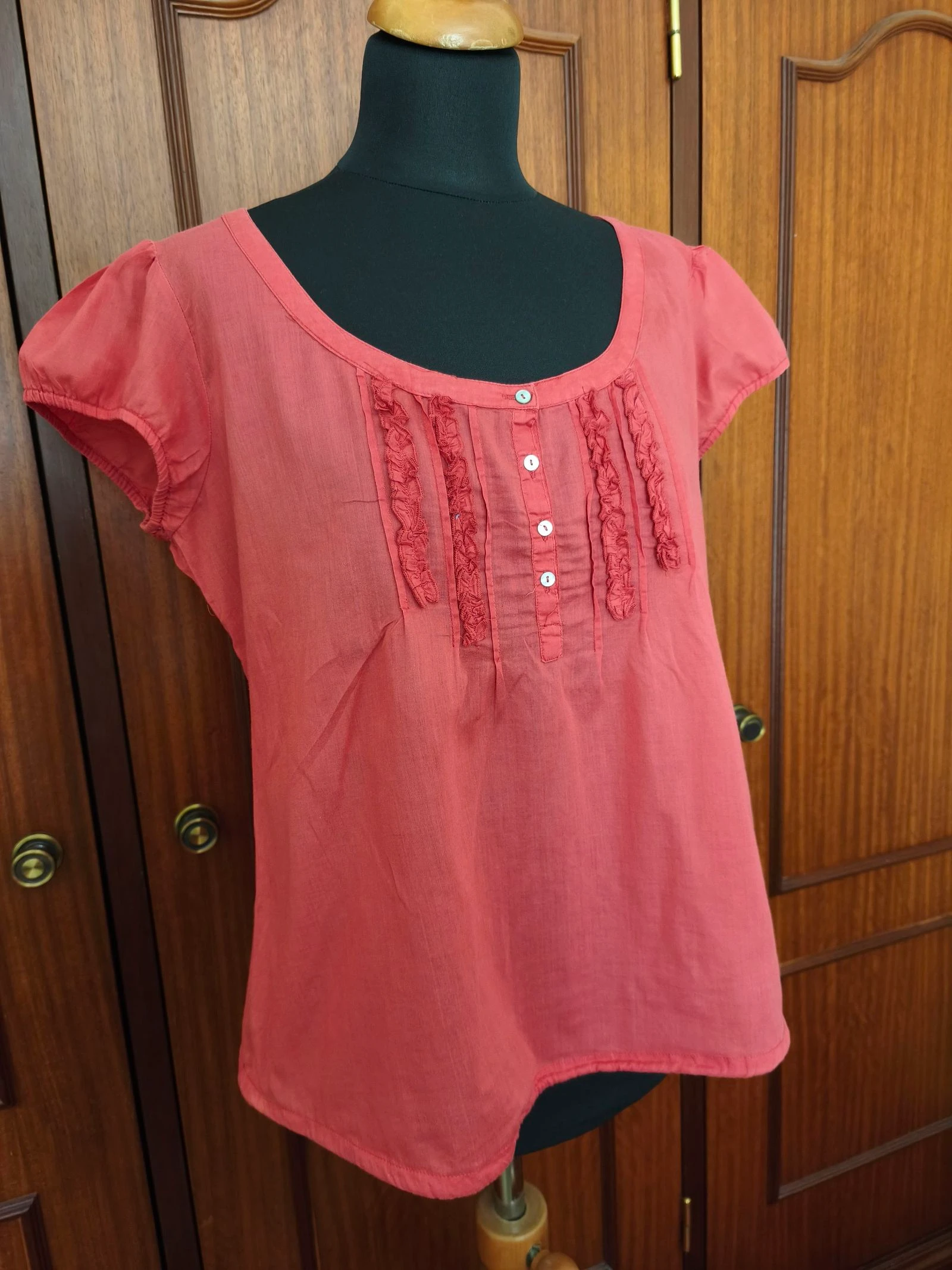 Blusa Zara Basic XL Coral / Top Zara Basic XL Corail – photo 2